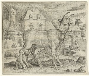 Favola della capra e del giovane lupo da Marcus Gheeraerts (I)