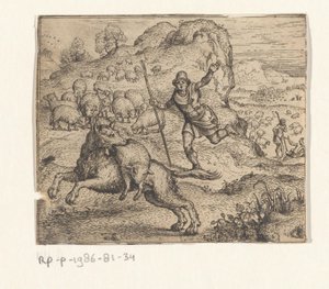 Favola del ragazzo che gridava al lupo da Marcus Gheeraerts (I)