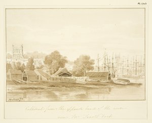 Vista sud della Cattedrale di Bristol da Marcus H. Homes