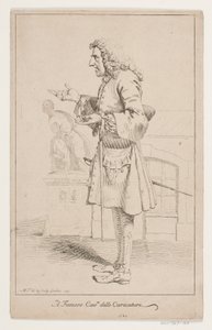 "Il famoso Cavre delle Caricature". Ritratto di Pier Leone Ghezzi (1674-1755) da Marcus Tuscher