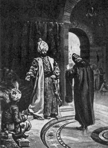 Giuseppe Nasi davanti a Selim (litografia) da Margaret (after) Dovaston