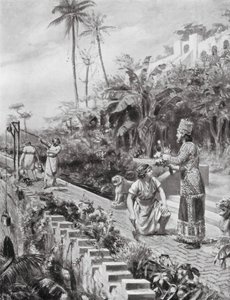 I giardini pensili di Babilonia (litografia)