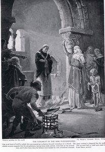 Il giudizio dei nove vomeri, illustrazione da "Hutchinson