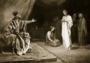 Matrimonio della principessa assira con Kara-Indash, re di Babilonia, illustrazione da 