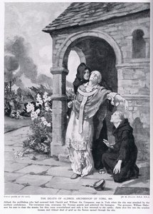 La morte di Aldred, arcivescovo di York AD1069