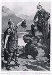 La testa di Donald MacWilliam presentata ad Alessandro II AD1214