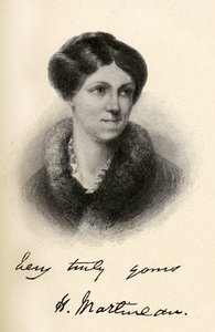 Harriet Martineau (1802-1876) illustrazione da 