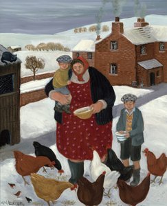 Cortile in inverno da Margaret Loxton