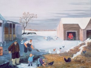Neve sulla fattoria