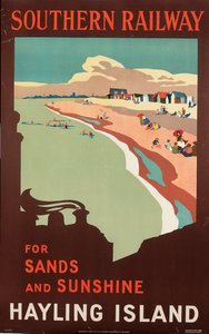 Isola di Hayling, poster pubblicitario della Southern Railway