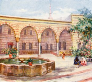 Corte della casa di Asad Pasha, Damasco da Margaret Thomas