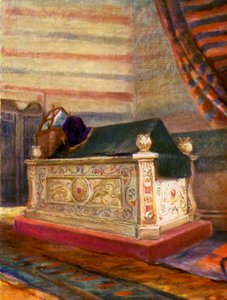 Tomba di Saladino, Interno (litografia a colori)