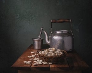 Natura morta in una cucina rustica