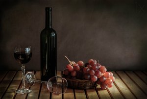 Vino rustico e uva