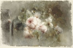 Un vaso con rose da Margaretha Roosenboom