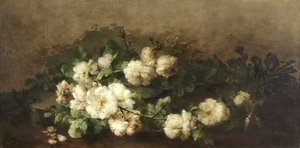 Natura morta con chitarra e rose da Margaretha Roosenboom