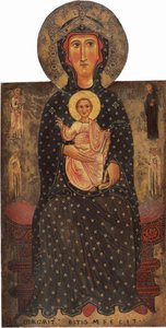 Madonna col Bambino in trono con quattro santi da Margaritone d