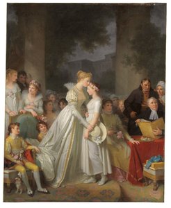 Il bacio di protezione della castellana locale