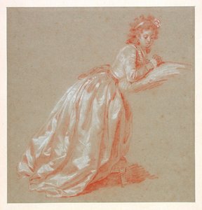 Giovane donna inginocchiata da Marguerite Gerard