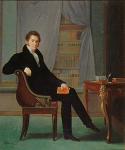 Ritratto di Jacques-François Ancelot 1794-1854, 1819 da Marguerite Louise Virginie Ancelot