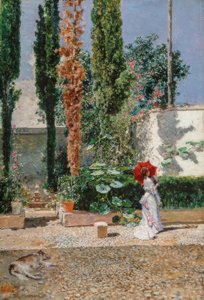 Il giardino della residenza Fortuny