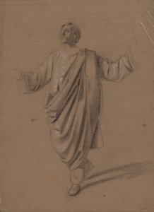 Studio accademico di una figura maschile da Marià Fortuny Marsal