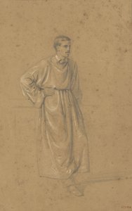 Studio accademico di una figura maschile da Marià Fortuny Marsal