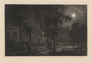 Cappella sul lago al chiaro di luna da Maria Anna Fischer