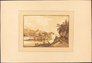 Paesaggio con barche da pesca da Maria Catharina Prestel after Franz Edmund Weirotter