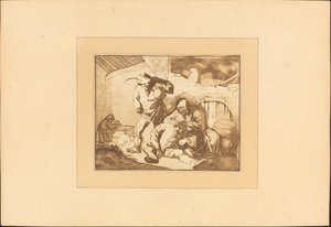 Scena di contadini da Maria Catharina Prestel after Isack van Ostade