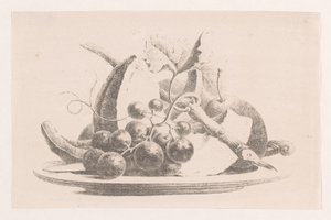 Frutti su un piatto da Maria Geertruida de Goeje Barbiers (attributed to)