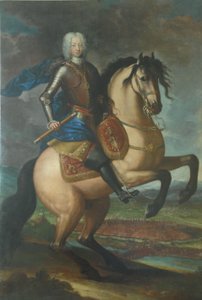 Ritratto equestre di Carlo Emanuele III da Maria Giovanna Clementi
