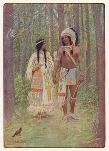 Illustrazione per Hiawatha di Longfellow da Maria Louise Kirk