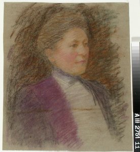 Ritratto della signorina Anna Wiik, studio da Maria Wiik
