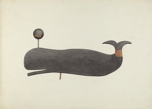 Galletto segnavento a forma di balena da Marian Page