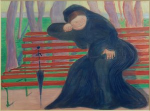Vedova sulla panchina da Marianne von Werefkin