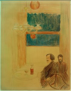 Due uomini nel locale da Marianne von Werefkin