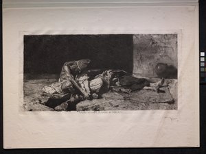 Arabo che Veglia sul Corpo del Suo Amico da Mariano Fortuny y Marsal