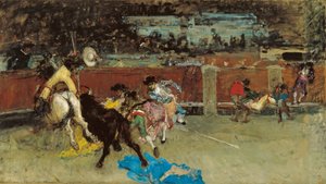 Corrida. Picador ferito - Fortuny, Maria - ca 1867 da Mariano Fortuny y Marsal
