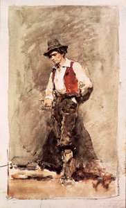 Calabrese. Acquerello di Mariano Fortuny (1838-1874). 1868. Barcellona. Museo Nazionale d