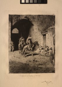 Guardia della Casbah a Tetuan da Mariano Fortuny y Carbó