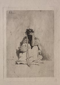 Mendicante seduto da Mariano José María Bernardo Fortuny y Carbó