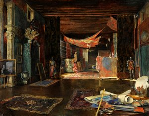 Lo studio del pittore a Palazzo Pesaro Orfei