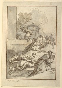 Disegno, Studio di un santo durante la peste, 1790 ca.