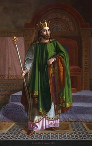 Ritratto del re Garcia I di Oviedo (910-914) da Mariano de la Roca y Delgado
