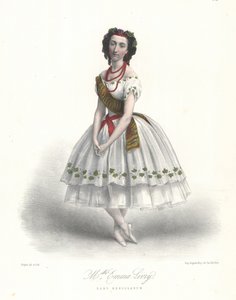 La ballerina francese Emma Livry nel balletto Herculanum di Felicien David all