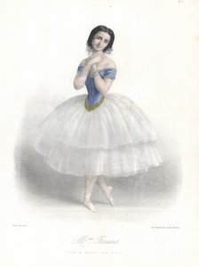 La ballerina italiana Amalia Ferraris nel Ballet des Elfes all