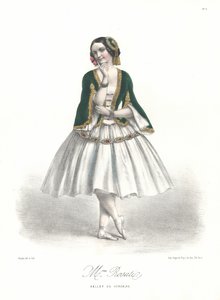Ballerina italiana Carolina Rosati nel balletto Le Corsaire di Adolphe Adam all