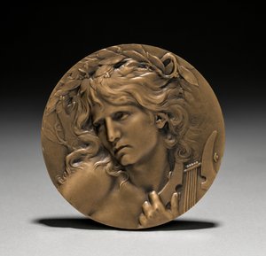 Medaglia presentata a Loïe Fuller dal governo francese: Orfeo all