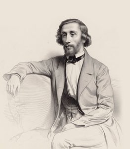 Ritratto del pianista e compositore Julius Schulhoff da Marie Alexandre Menut Alophe